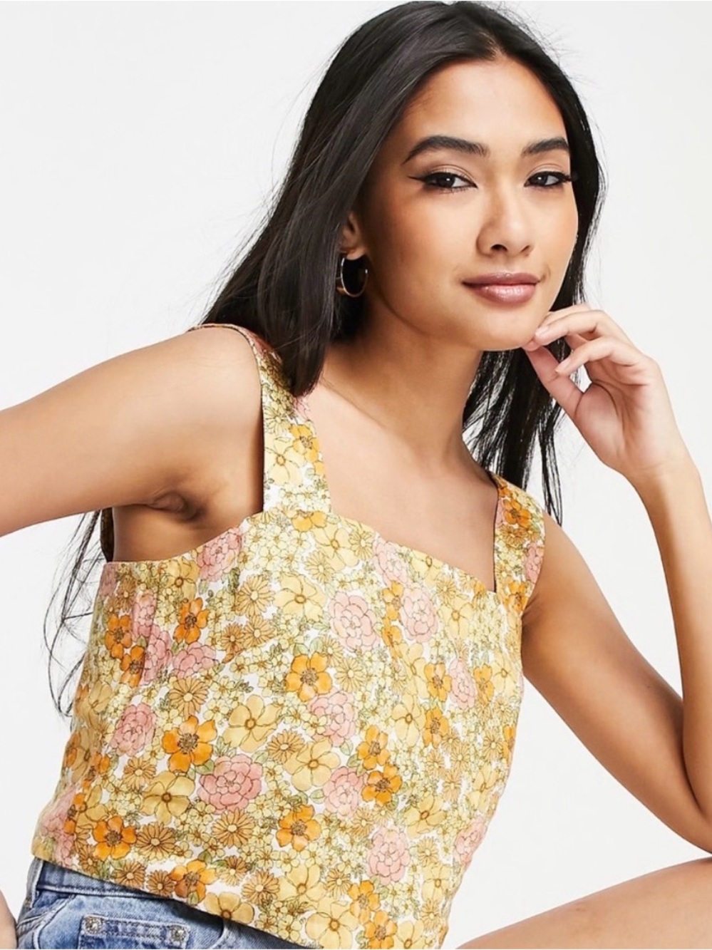 NWT & Other Stories Floral Printed Top Size 2